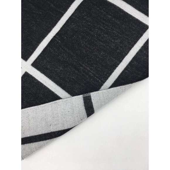 Women Shawl Wrap Poncho Ruana Cape Open Front Cardigan Fall Winter Black White - Picture 8 of 9